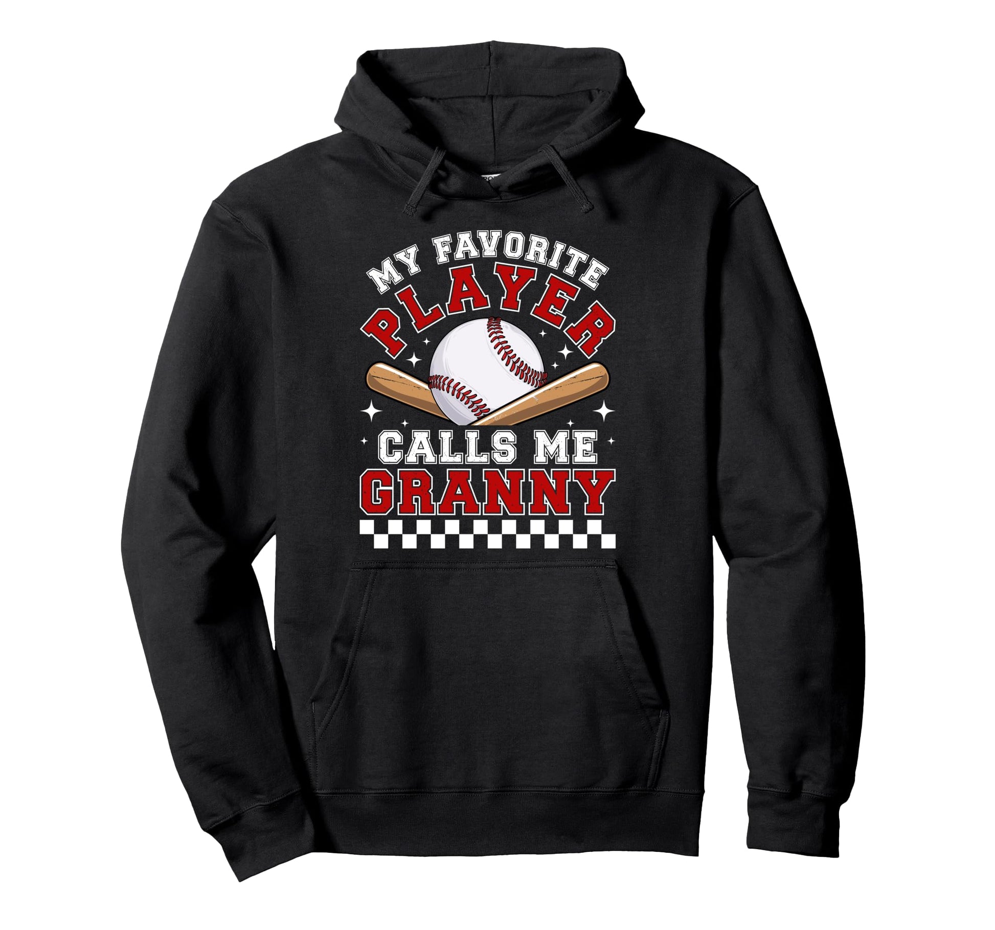 Proud Baseball Granny Baseball Player Hoodie - Casual Everyday Wear Unisex - T-Shirt, Sweatshirt, Hoodie