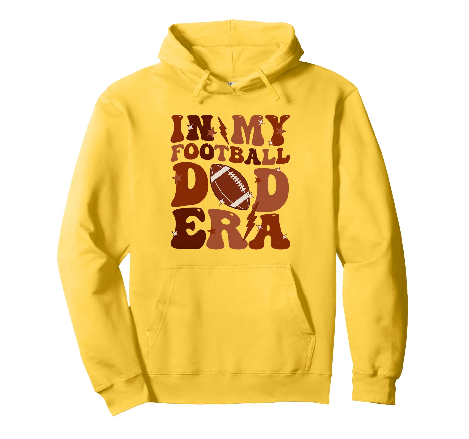 Groovy My Football Dad Era Fathers Hoodie - Aesthetic Graphic Men Women - T-Shirt, Sweatshirt, Hoodie