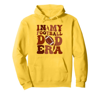 Groovy My Football Dad Era Fathers Hoodie - Aesthetic Graphic Men Women - T-Shirt, Sweatshirt, Hoodie