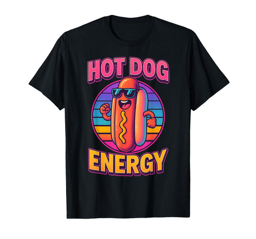 Funny Hot Dog Y2K Vaporwave Aesthetic T-Shirt - Trendy Graphic Men Women - T-Shirt, Sweatshirt, Hoodie