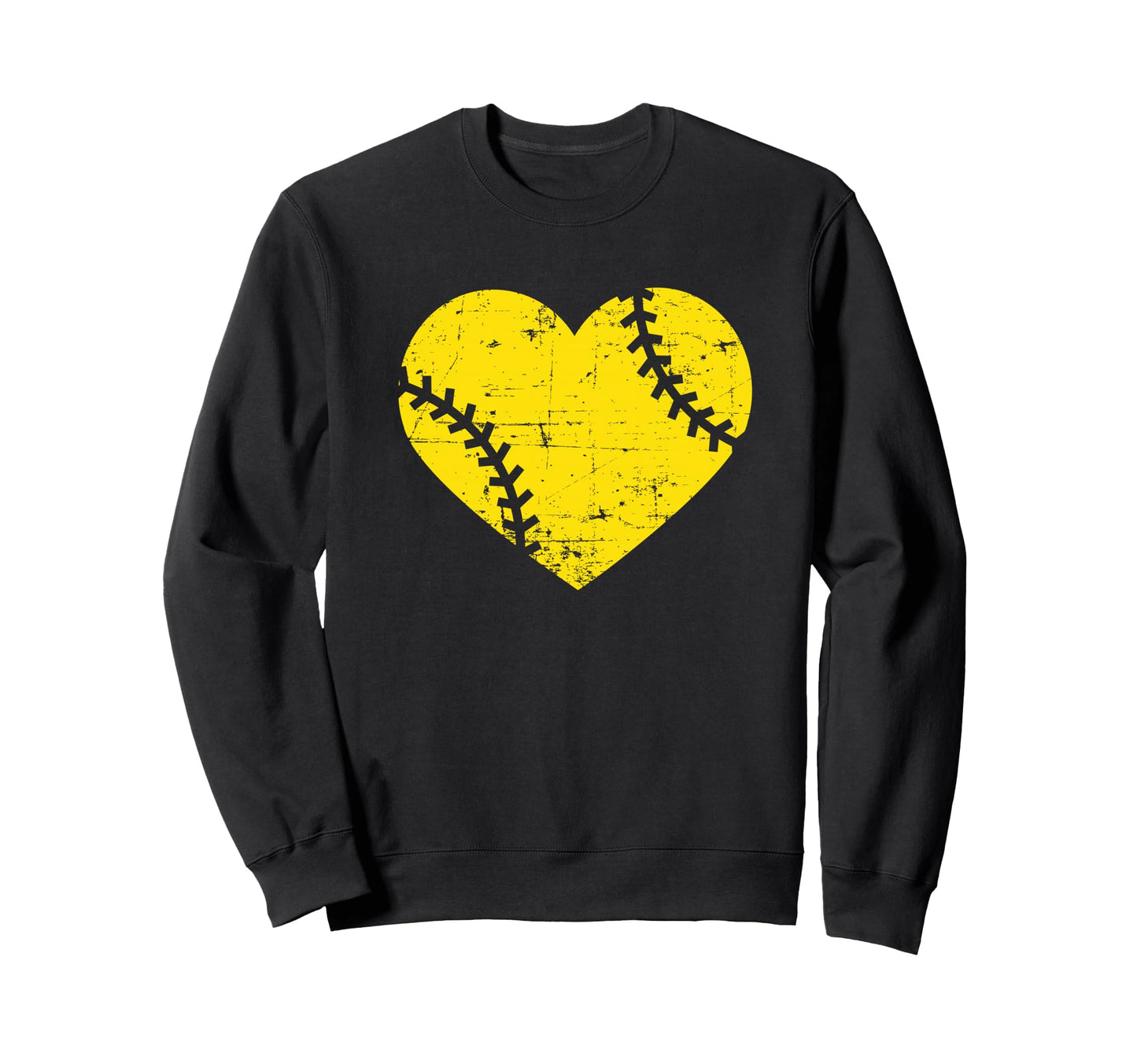 Softball Heart Outfit Mom Game Sweatshirt - Fun Novelty Design for Adults - T-Shirt, Sweatshirt, Hoodie