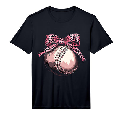 Baseball Coquette Bow Baseball Player T-Shirt - Graphic Print Men Women - T-Shirt, Sweatshirt, Hoodie