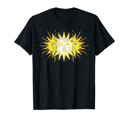 Split Sun Alt Aesthetic Vaporwave T-Shirt - Custom Art Print for Adults - T-Shirt, Sweatshirt, Hoodie