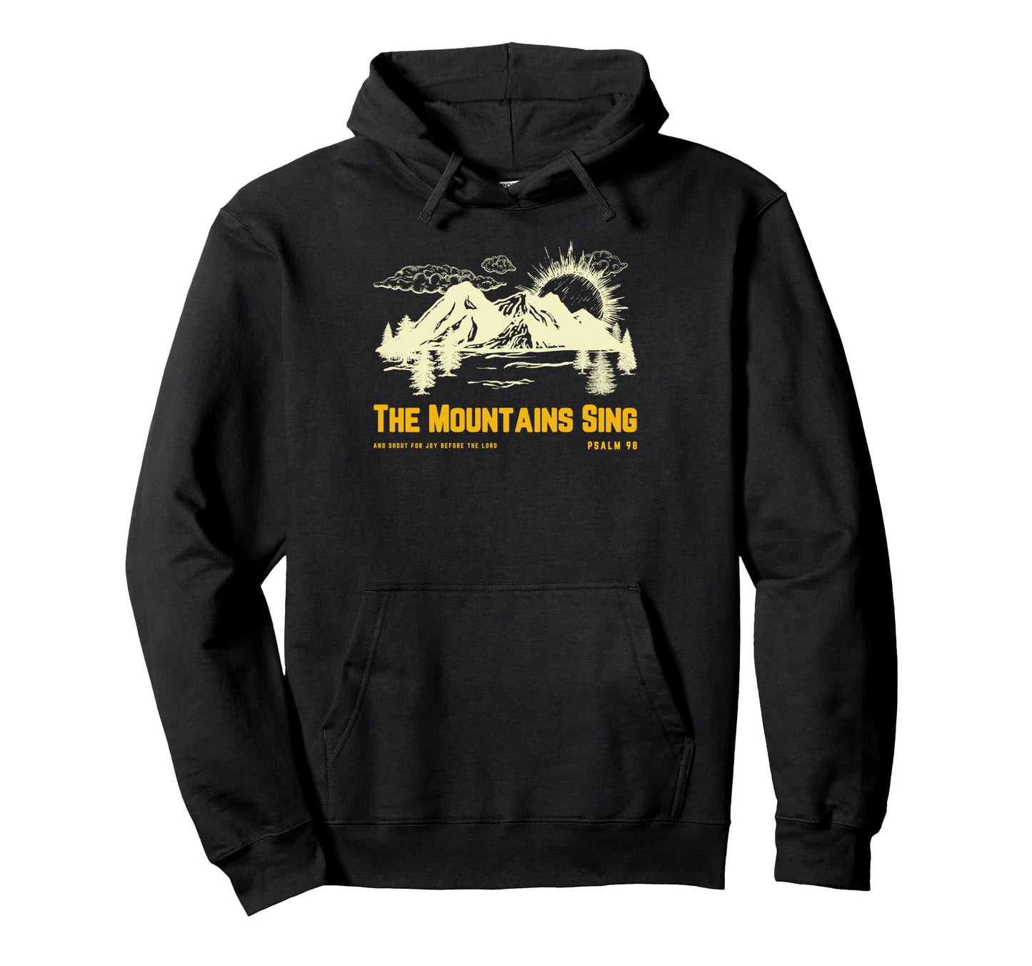 Boho Christian Fall Camping Psalm Hoodie - Streetwear Style Men Women - T-Shirt, Sweatshirt, Hoodie