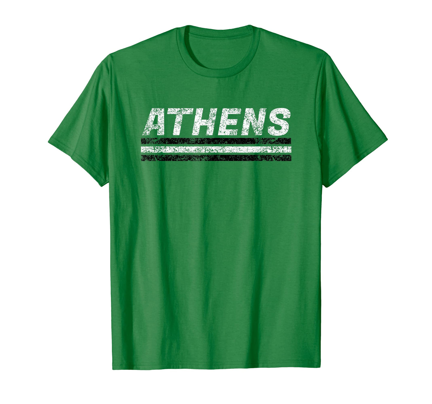 Athens Ohio Weathered Stripe Throwback T-Shirt - Novelty Apparel Men Women - T-Shirt, Sweatshirt, Hoodie