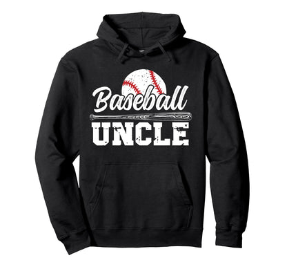 Baseball Uncle Best Uncle Baseball Hoodie - Minimalist Print for Adults - T-Shirt, Sweatshirt, Hoodie