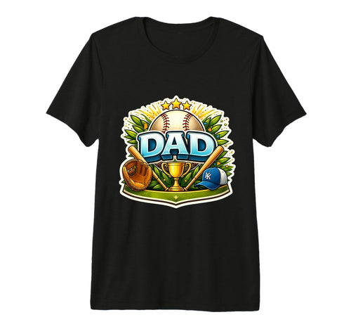Baseball Dad Son Daughter Player T-Shirt - Minimalist Print Men Women - T-Shirt, Sweatshirt, Hoodie