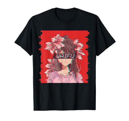 Waifu Anime Japanese Aesthetic T-Shirt - Minimalist Print Men Women - T-Shirt, Sweatshirt, Hoodie
