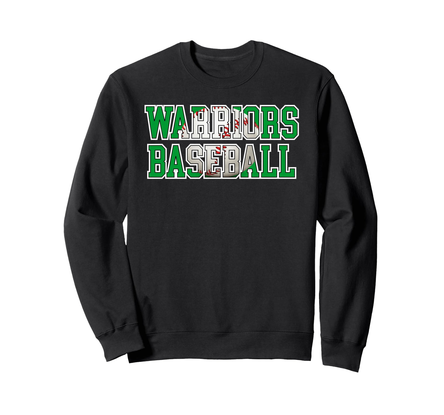 Warriors Baseball Mom Green Warrior Sweatshirt - Fun Novelty Design Unisex - T-Shirt, Sweatshirt, Hoodie