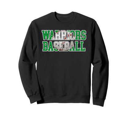 Warriors Baseball Mom Green Warrior Sweatshirt - Fun Novelty Design Unisex - T-Shirt, Sweatshirt, Hoodie
