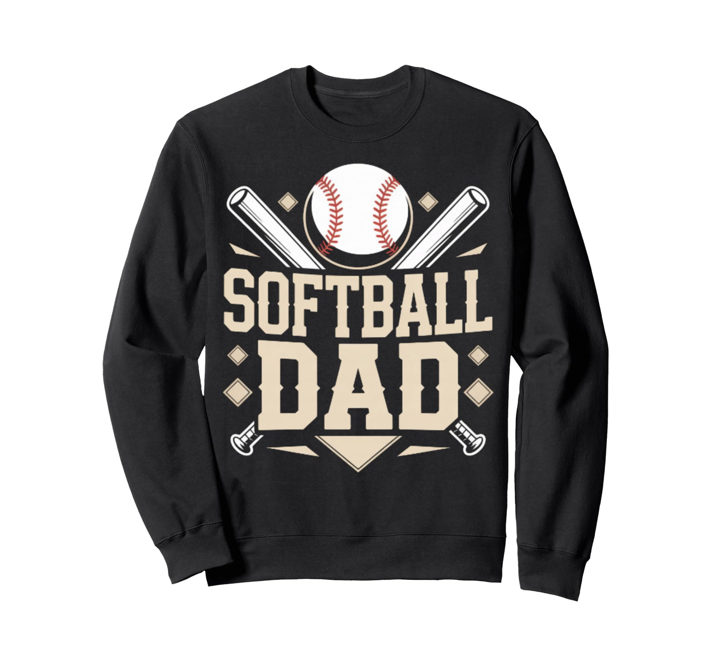 Softball Baseball Sports Hoodie - Casual Everyday Wear Men Women - T-Shirt, Sweatshirt, Hoodie