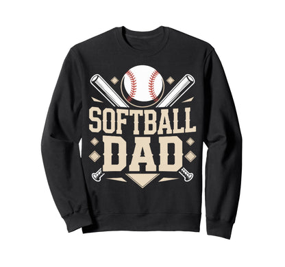 Softball Baseball Sports Hoodie - Casual Everyday Wear Men Women - T-Shirt, Sweatshirt, Hoodie