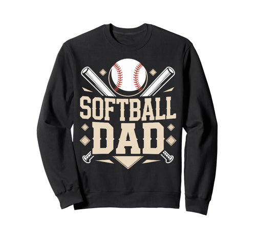 Softball Baseball Sports Hoodie - Casual Everyday Wear Men Women - T-Shirt, Sweatshirt, Hoodie