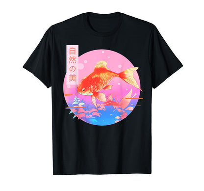 Gold Fish Harajuku Kawaii Japanese T-Shirt - Unique Graphic Unisex - T-Shirt, Sweatshirt, Hoodie