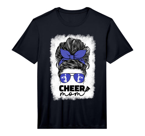 Mens Cheer Mom Cheerleader Mom Blue T-Shirt - Minimalist Print Unisex - T-Shirt, Sweatshirt, Hoodie