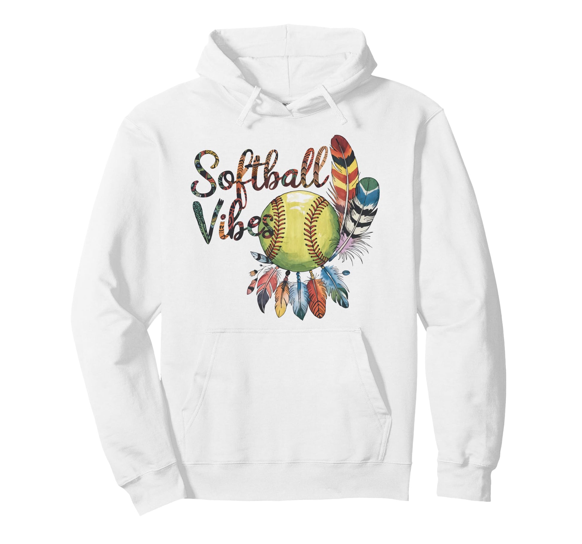 Softball Vibes Groovy Game Day Hoodie - Aesthetic Graphic for Adults - T-Shirt, Sweatshirt, Hoodie