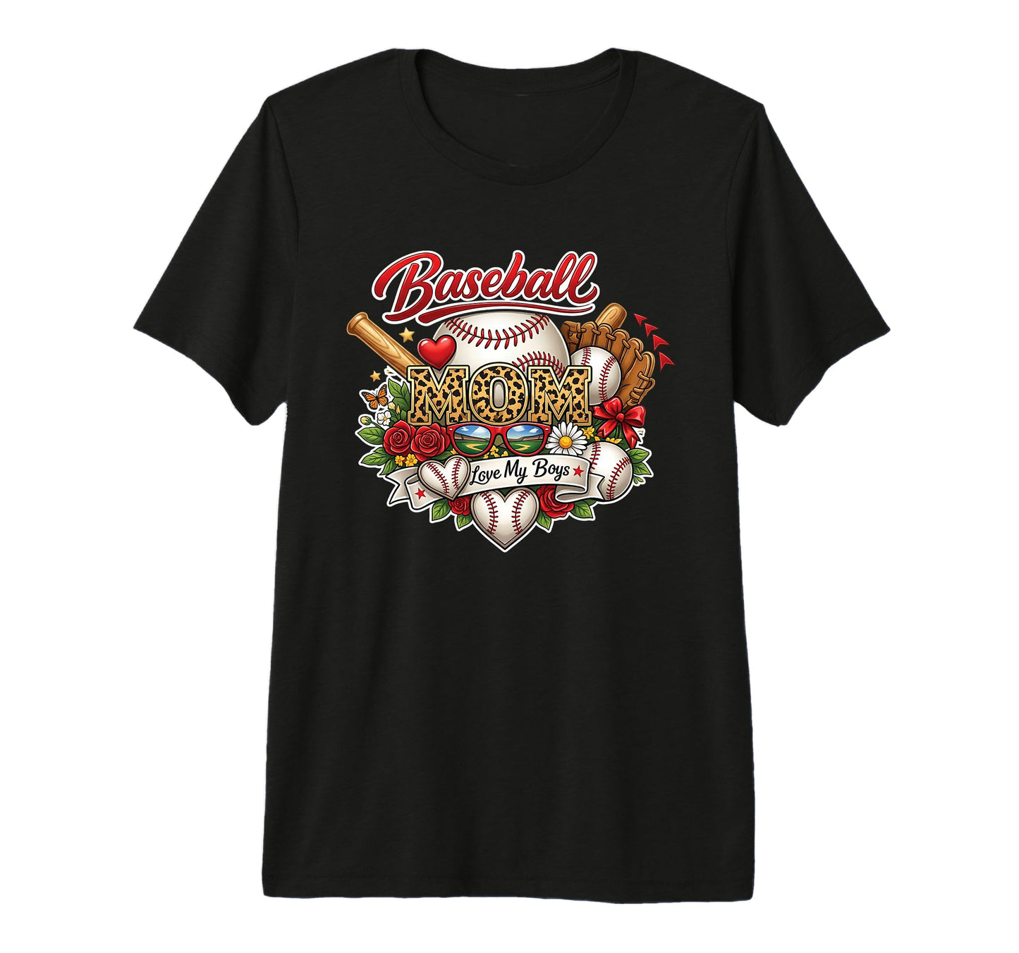 Trendy Baseball Mom Love My Bat Balls T-Shirt - Trendy Graphic Men Women - T-Shirt, Sweatshirt, Hoodie