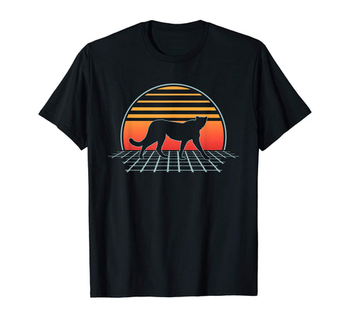 Cheetah Leopard 70S 80S Vaporwave T-Shirt - Novelty Apparel for Adults - T-Shirt, Sweatshirt, Hoodie