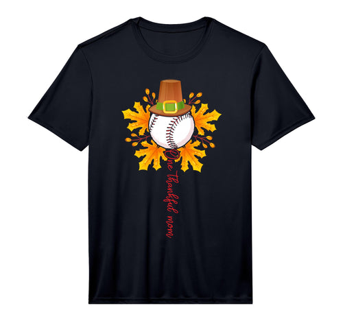 One Thankful Mom Baseball T-Shirt - Fun Novelty Design for Adults - T-Shirt, Sweatshirt, Hoodie