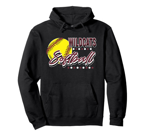 Wildcats Softball Team Mom Game Day Hoodie - Trendy Graphic Men Women - T-Shirt, Sweatshirt, Hoodie