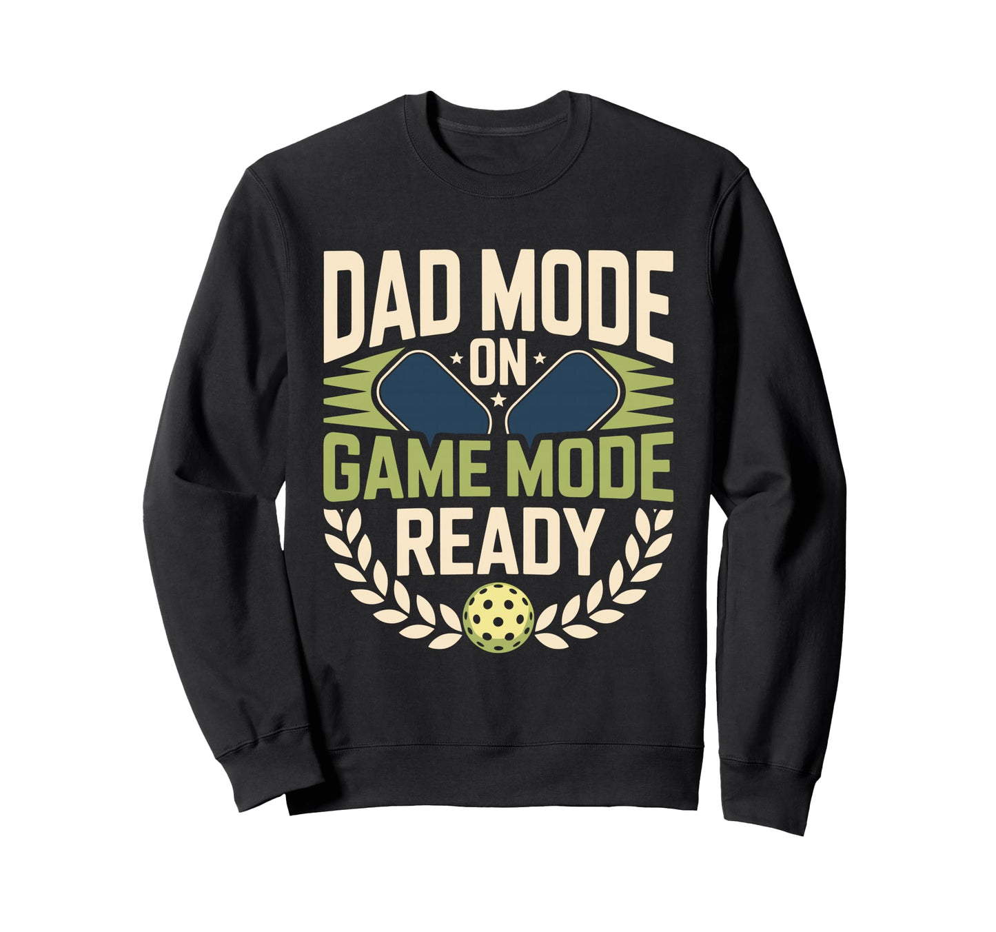 Pickleball Dad Papa Paddle Sport Sweatshirt - Novelty Apparel for Adults - T-Shirt, Sweatshirt, Hoodie