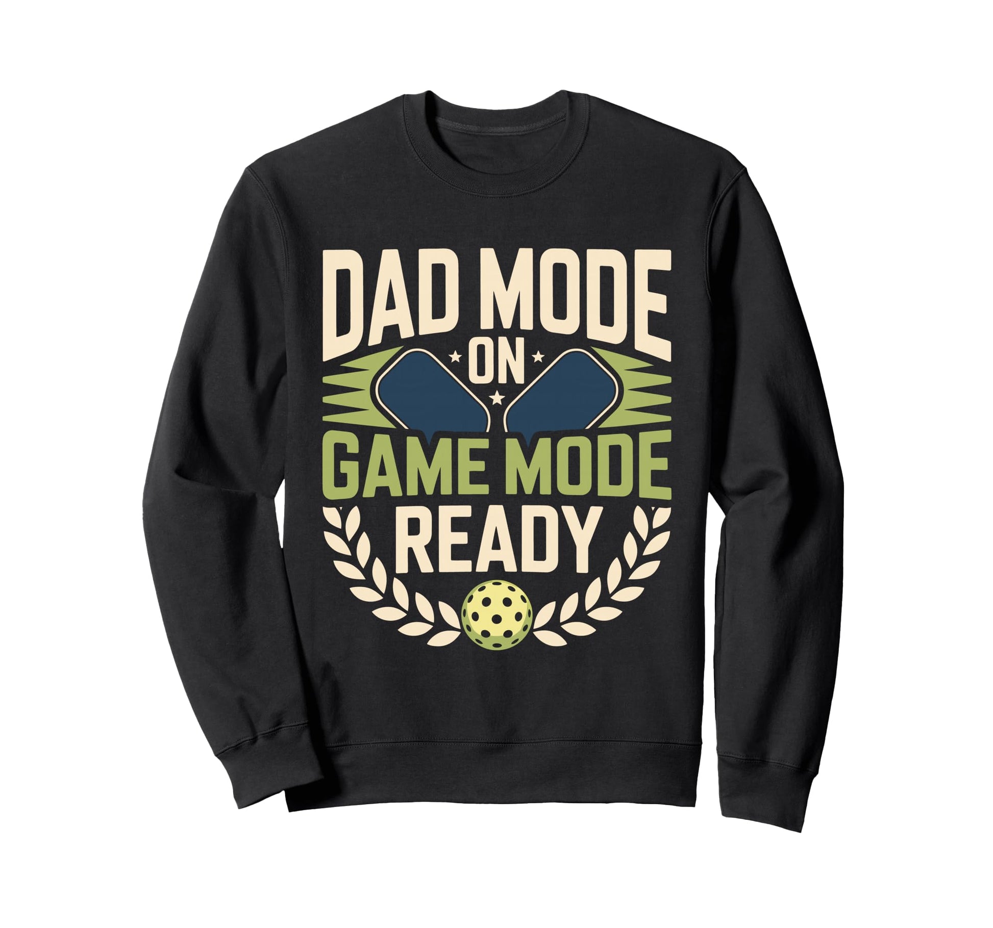 Pickleball Dad Papa Paddle Sport Sweatshirt - Novelty Apparel for Adults - T-Shirt, Sweatshirt, Hoodie