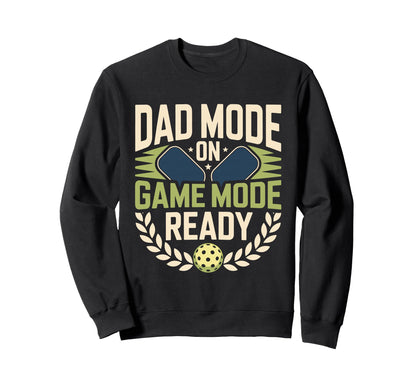 Pickleball Dad Papa Paddle Sport Sweatshirt - Novelty Apparel for Adults - T-Shirt, Sweatshirt, Hoodie