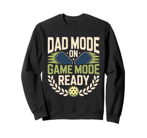 Pickleball Dad Papa Paddle Sport Sweatshirt - Novelty Apparel for Adults - T-Shirt, Sweatshirt, Hoodie