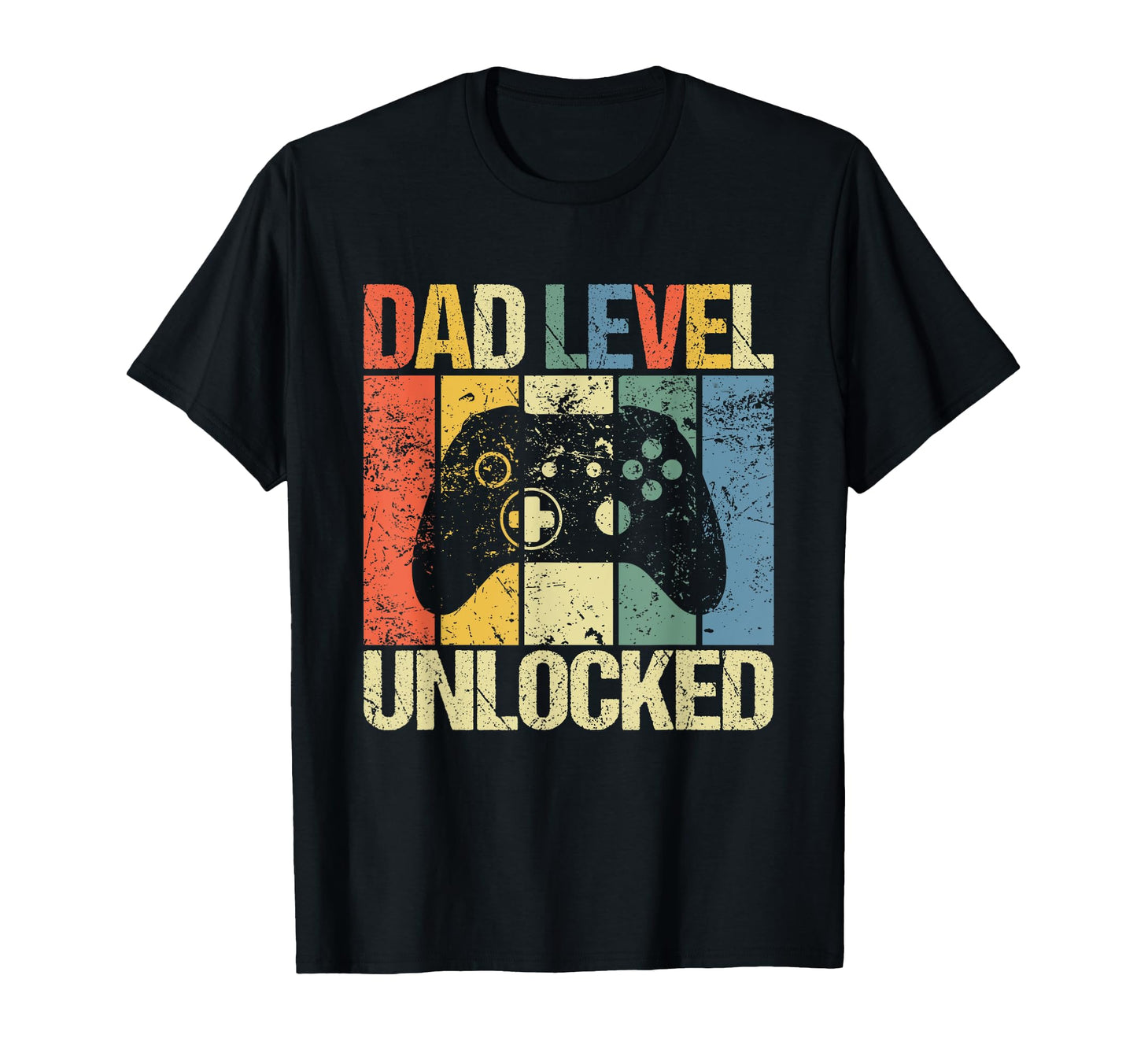 Dad Level Unlocked Gaming Controller T-Shirt - Aesthetic Graphic Men Women - T-Shirt, Sweatshirt, Hoodie