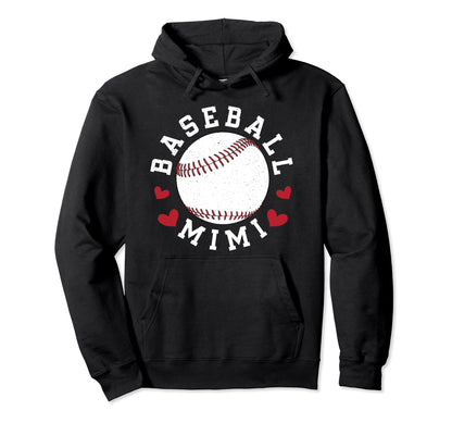 Baseball Mimi Grandma Mimi Baseball Hoodie - Fun Novelty Design Unisex - T-Shirt, Sweatshirt, Hoodie