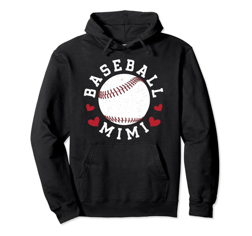 Baseball Mimi Grandma Mimi Baseball Hoodie - Fun Novelty Design Unisex - T-Shirt, Sweatshirt, Hoodie