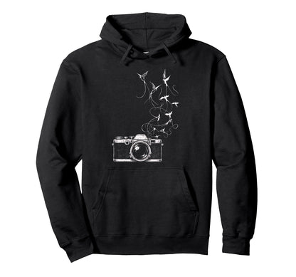 Photographer Camera Photography Birds Hoodie - Trendy Graphic Men Women - T-Shirt, Sweatshirt, Hoodie