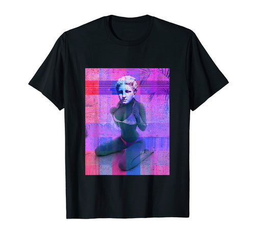 Posing Statue Vaporwave Aesthetic T-Shirt - Minimalist Print Men Women - T-Shirt, Sweatshirt, Hoodie