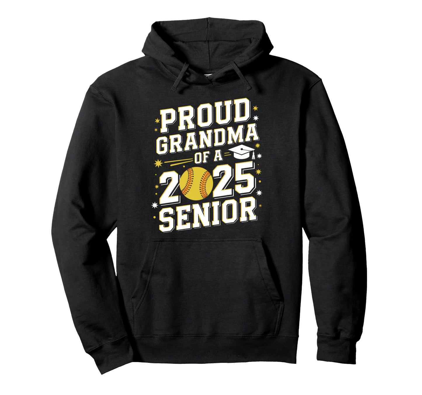 Proud Grandma 2025 Senior Graduation Day Hoodie - Unique Graphic Unisex - T-Shirt, Sweatshirt, Hoodie