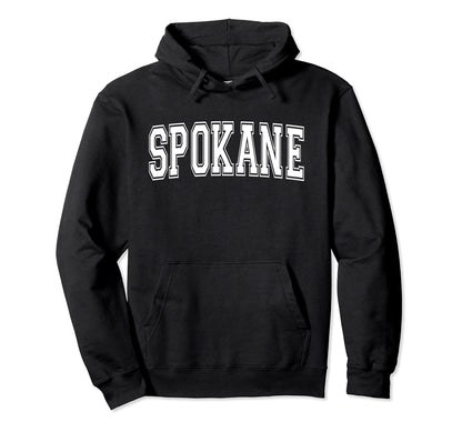 Spokane Wa Washington Usa Sports Varsity Hoodie - Aesthetic Graphic Unisex - T-Shirt, Sweatshirt, Hoodie