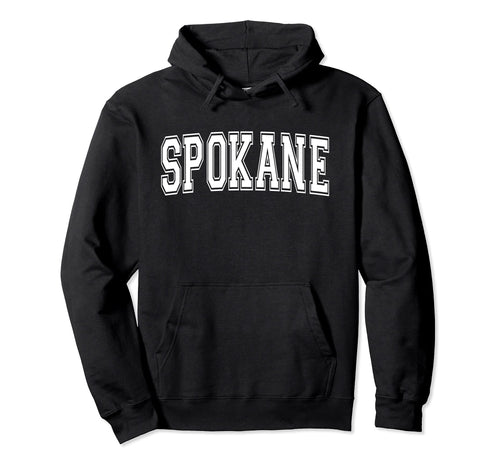 Spokane Wa Washington Usa Sports Varsity Hoodie - Aesthetic Graphic Unisex - T-Shirt, Sweatshirt, Hoodie