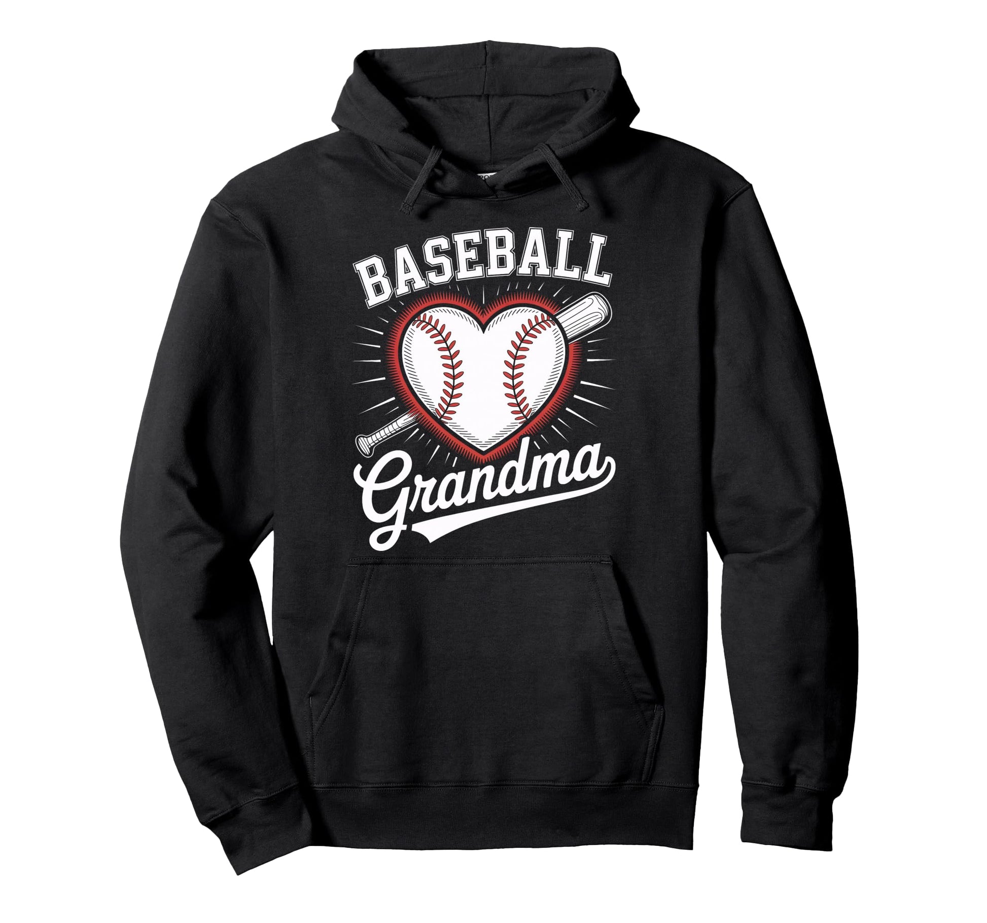 Funny Baseball Grandma Ballpark Visits Hoodie - Minimalist Print Unisex - T-Shirt, Sweatshirt, Hoodie