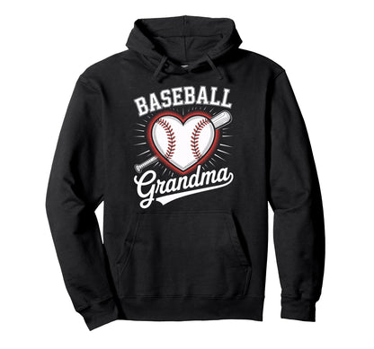Funny Baseball Grandma Ballpark Visits Hoodie - Minimalist Print Unisex - T-Shirt, Sweatshirt, Hoodie