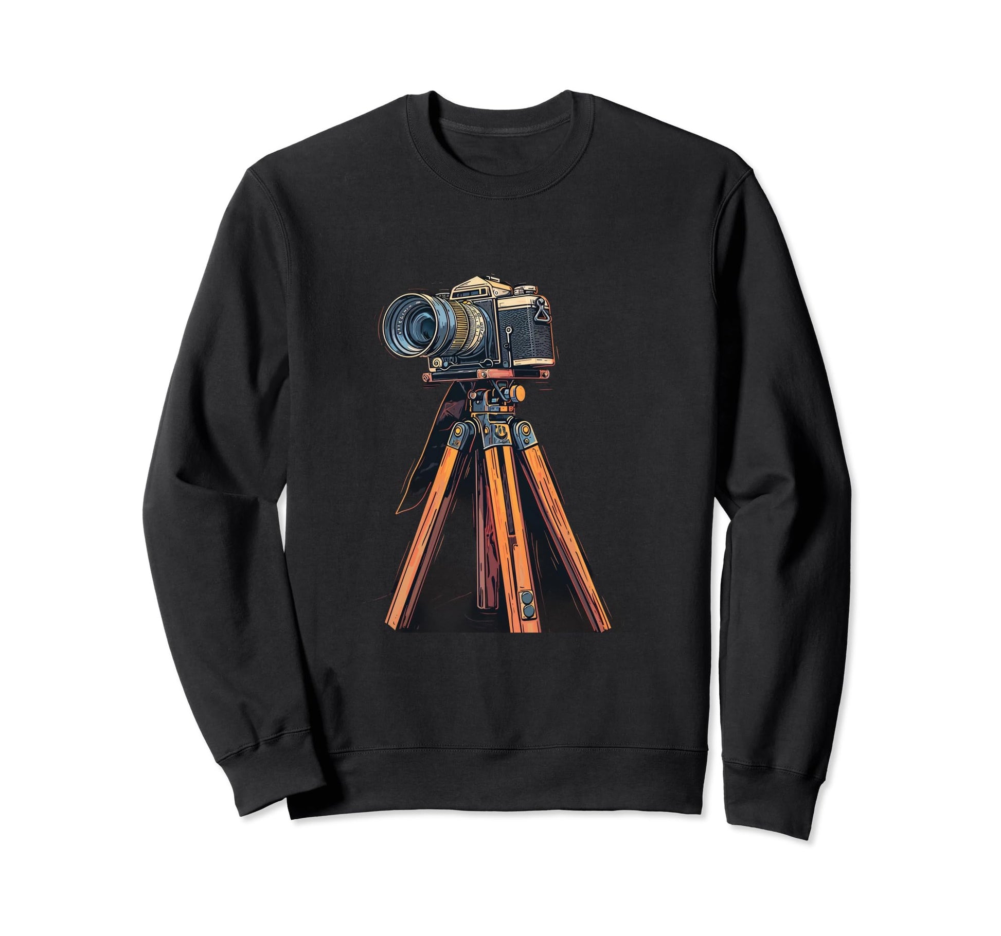 Photography Camera Tripod Sweatshirt - Fun Novelty Design Unisex - T-Shirt, Sweatshirt, Hoodie