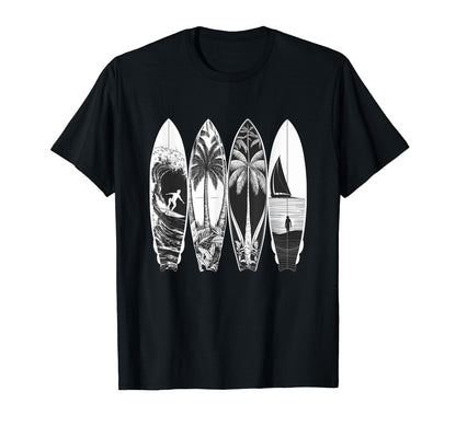 Surfer Surfing Surfboard Surfboarder T-Shirt - Aesthetic Graphic Unisex - T-Shirt, Sweatshirt, Hoodie