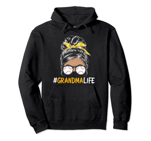 Baseball Grandma Grandmother Granny Hoodie - Trendy Graphic Unisex - T-Shirt, Sweatshirt, Hoodie