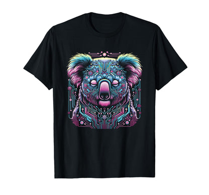 Vaporwave Koala Bear Cyberpunk Art T-Shirt - Minimalist Print for Adults - T-Shirt, Sweatshirt, Hoodie