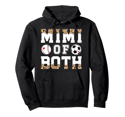 Mimi Both Leopard Baseball Soccer Hoodie - Casual Everyday Wear for Adults - T-Shirt, Sweatshirt, Hoodie