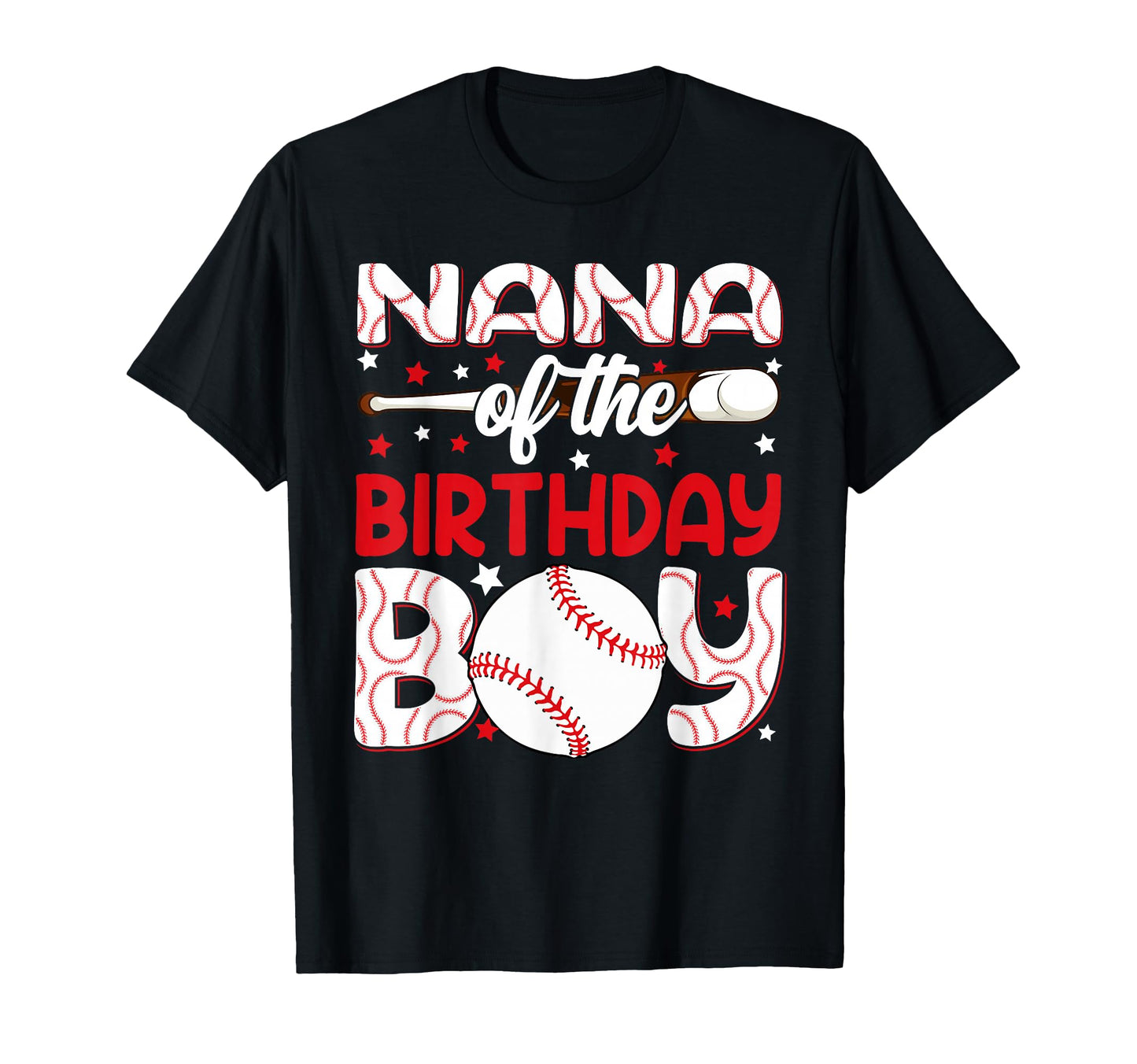 Nana Birthday Baseball Party Family T-Shirt - Fun Novelty Design for Adults - T-Shirt, Sweatshirt, Hoodie