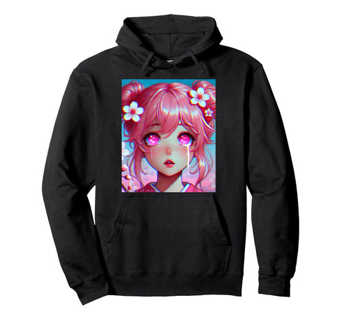 Anime Vaporwave Egirl Aesthetic Hoodie - Custom Art Print for Adults - T-Shirt, Sweatshirt, Hoodie