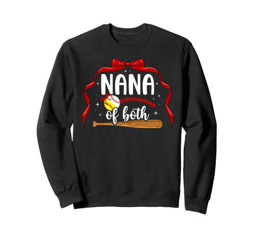 Nana Both Coquette Baseball Softball Sweatshirt - Custom Art Print Unisex - T-Shirt, Sweatshirt, Hoodie