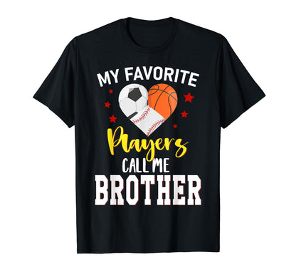 My Favorite Players Baseball Basketball T-Shirt - Unique Graphic Unisex - T-Shirt, Sweatshirt, Hoodie