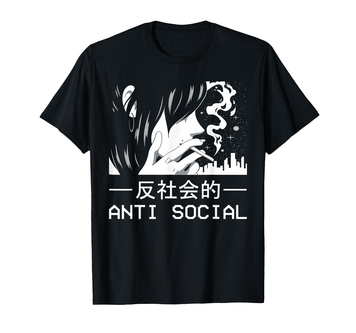 Alt Indie Aesthetic Egirl Eboy Anime T-Shirt - Graphic Print for Adults - T-Shirt, Sweatshirt, Hoodie