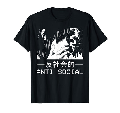 Alt Indie Aesthetic Egirl Eboy Anime T-Shirt - Graphic Print for Adults - T-Shirt, Sweatshirt, Hoodie