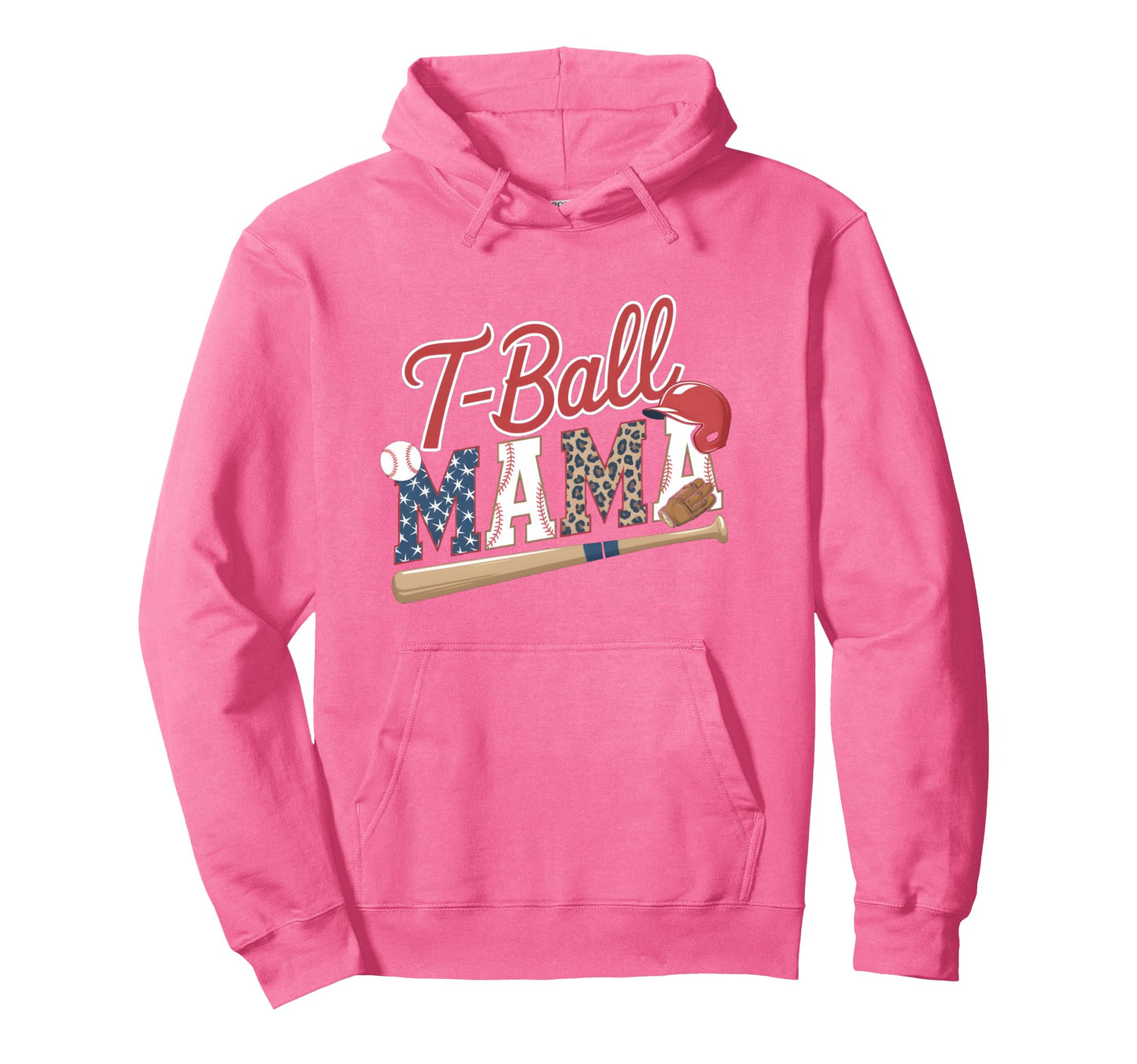Teeball Mom Mothers Day Hoodie - Graphic Print Unisex - T-Shirt, Sweatshirt, Hoodie